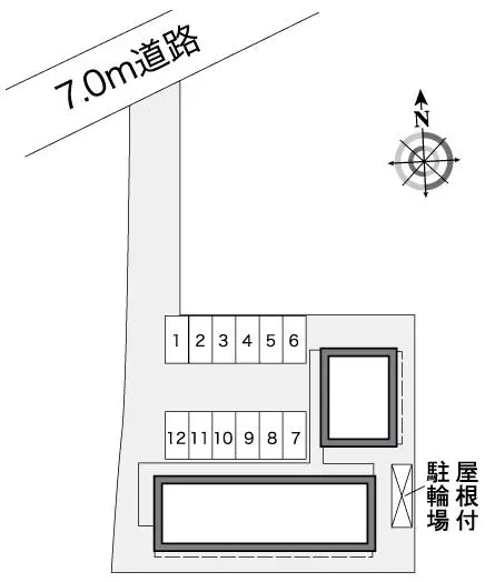 ★手数料０円★船橋市二和東１丁目　月極駐車場（LP）